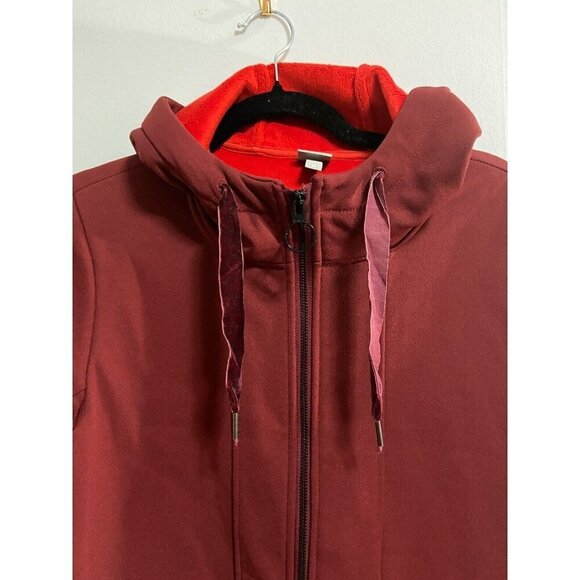 Bench Women's Zip-Up Wine Color Jacket Size M - Picture 2 of 12